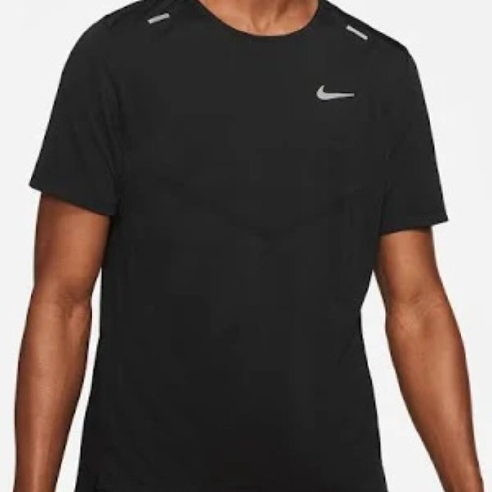 Nike Rise 365 Men's Dri-FIT Short-Sleeve Running Top in Black
